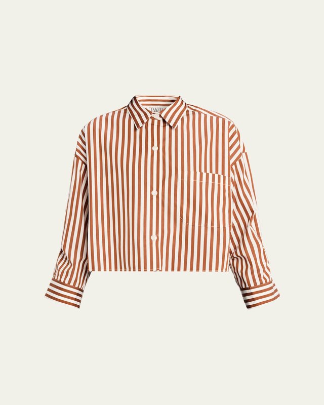 Next Ex Striped Button-Front Shirt
